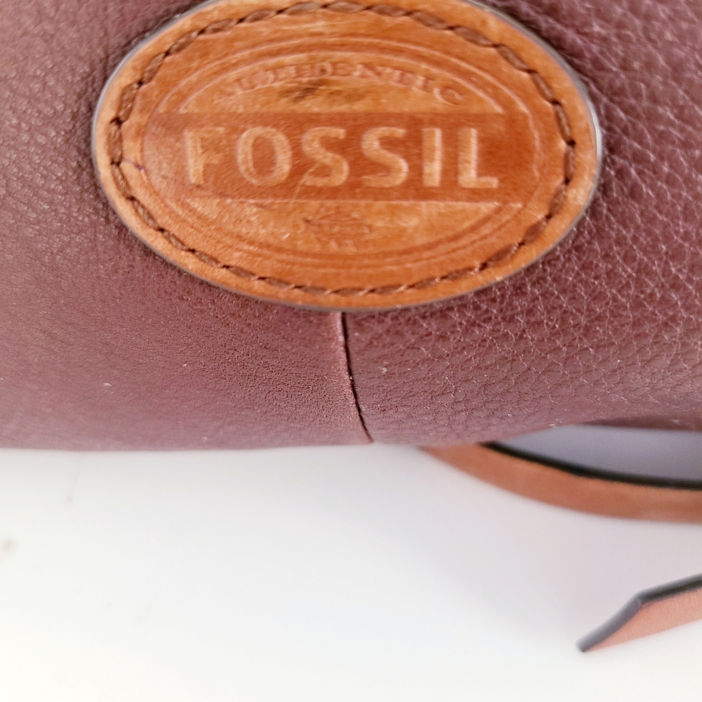 Fossil Brown Leather Crossbody Bag - Picture 4 of 7